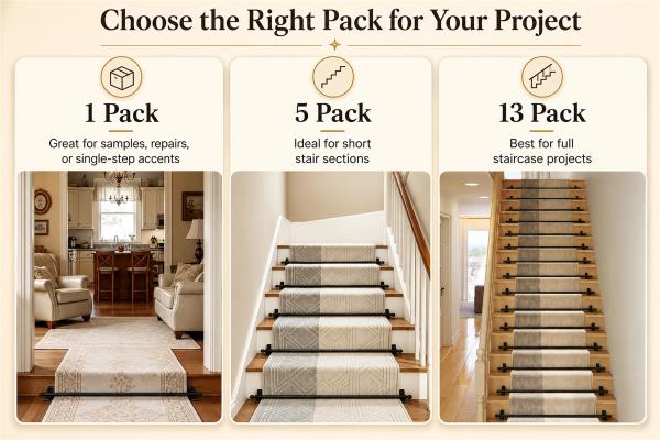 VAYODA Stair Rods for Runner Up to 32" Wide, 1 Pack Stair Carpet Rods Retail $31.00