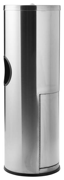 Stainless Steel Standing Wipe Dispenser with Trash Section