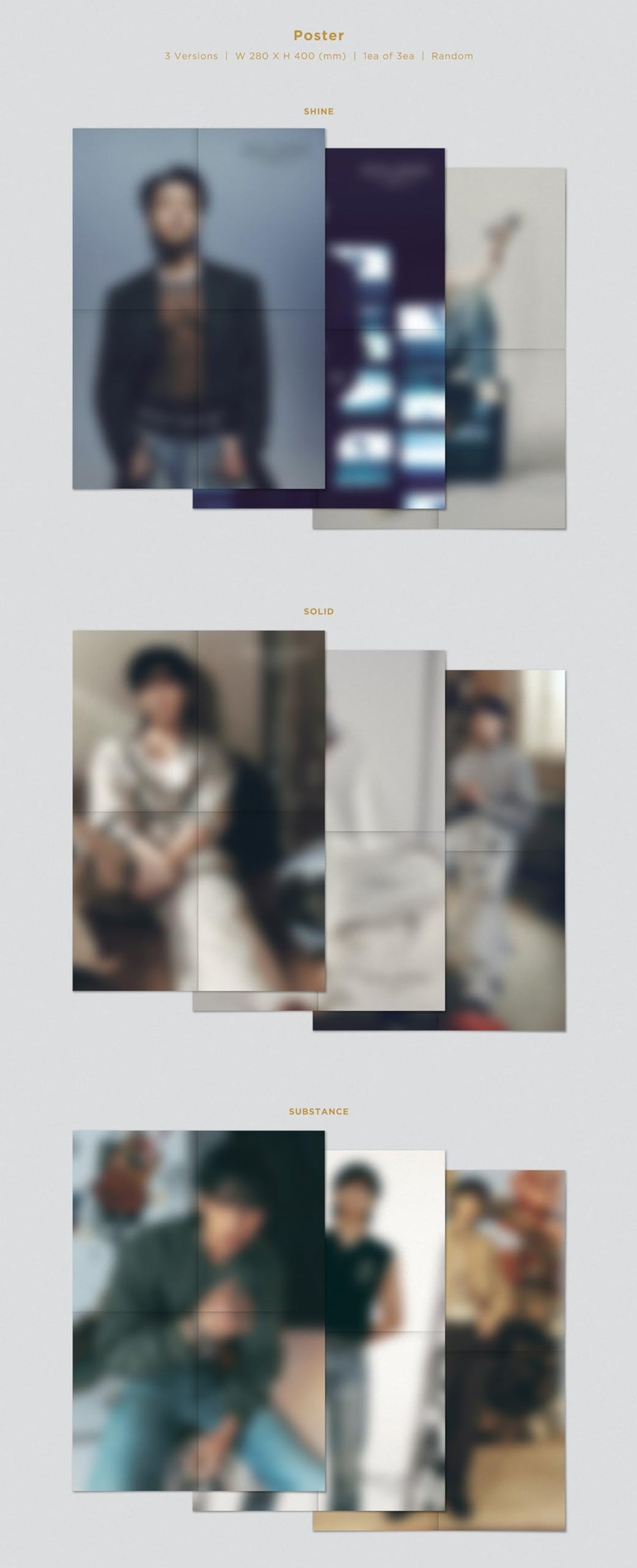 Jungkook of BTS Golden Album Substance Blue Retail $40.00