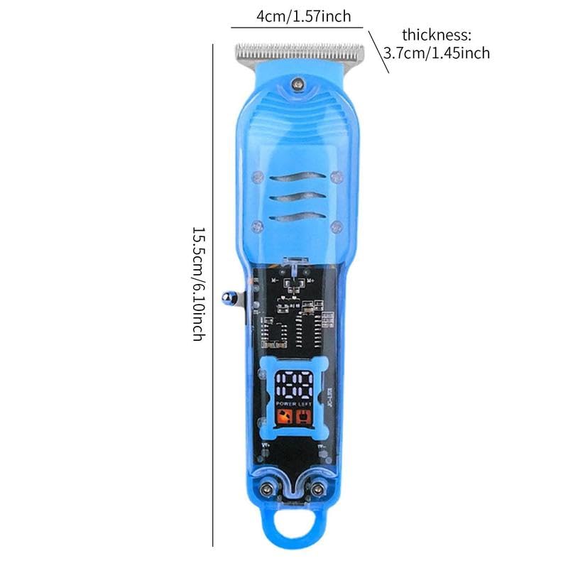 New Generic Professional Steel Rechargeable Cordless Hair ClipperTrimmer with 4 Guards