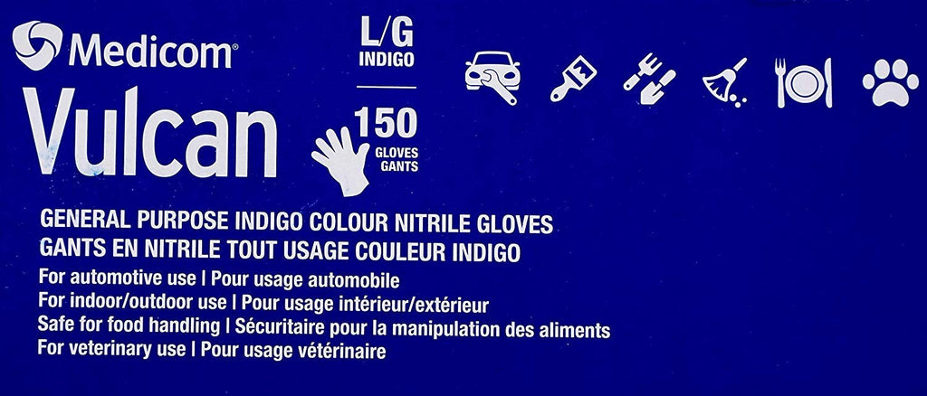 Vulcan Nitrile Gloves 150 Count Large White Retail $20.00