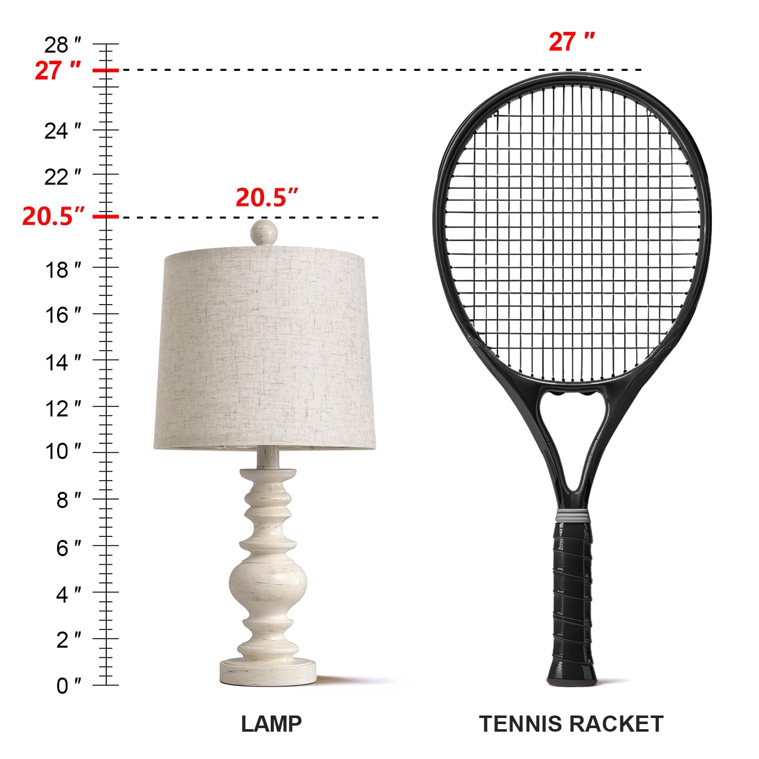 Open-Box New BOBOMOMO Tradition Rustic 20.5 Table Lamp Set of 2 with Linen Shade - Antique White.