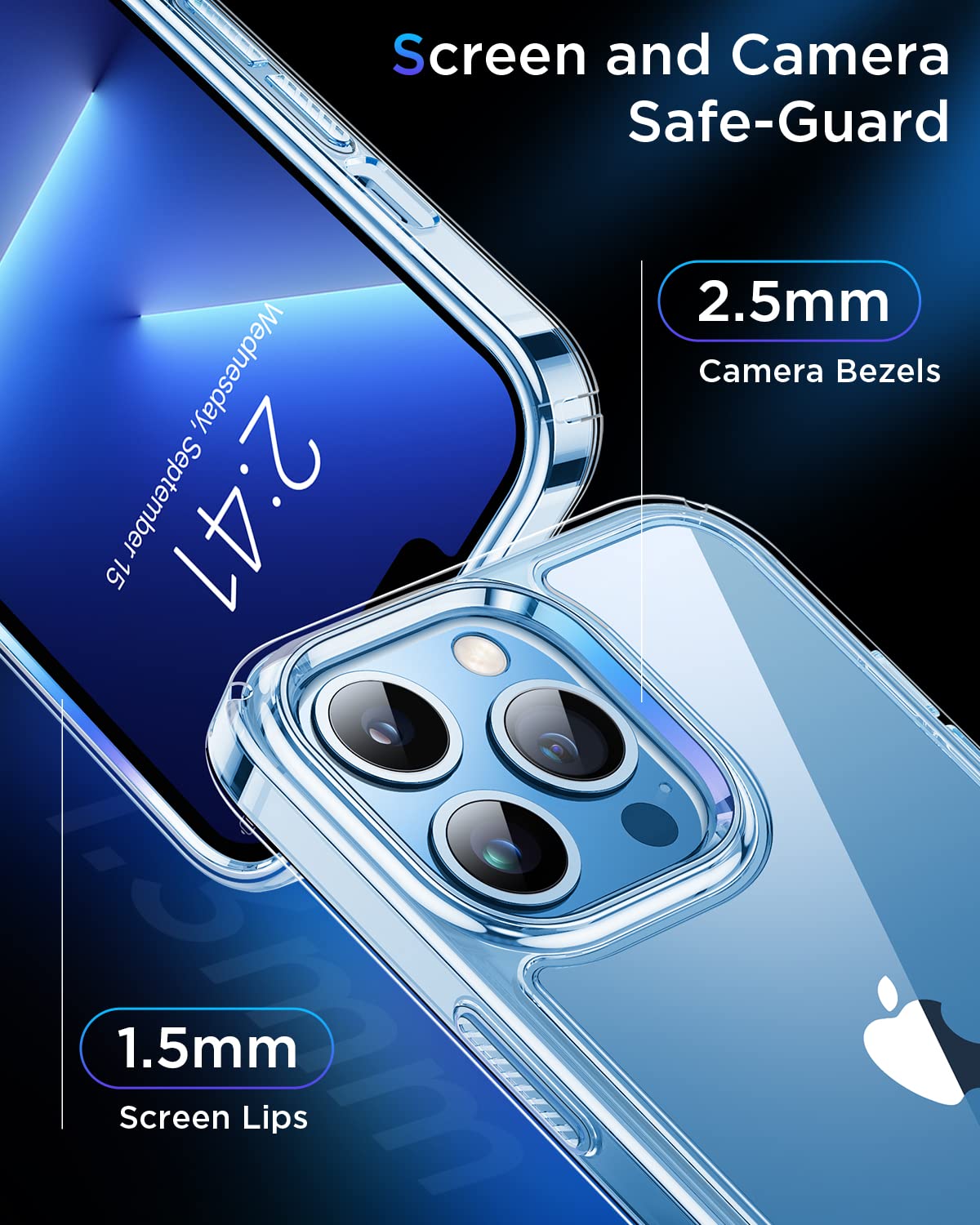 Open-Box New Humixx iPhone 13 Pro Max Clear Case - Military Grade Non-Yellowing 6.7 - Cell Phone Case Retail $15.00