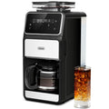 Black 10-Cup Grind  Brew Coffee Maker with 4 Flavor Options