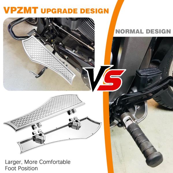 Driver Anti-Slip Stretched Floorboards for Harley Touring