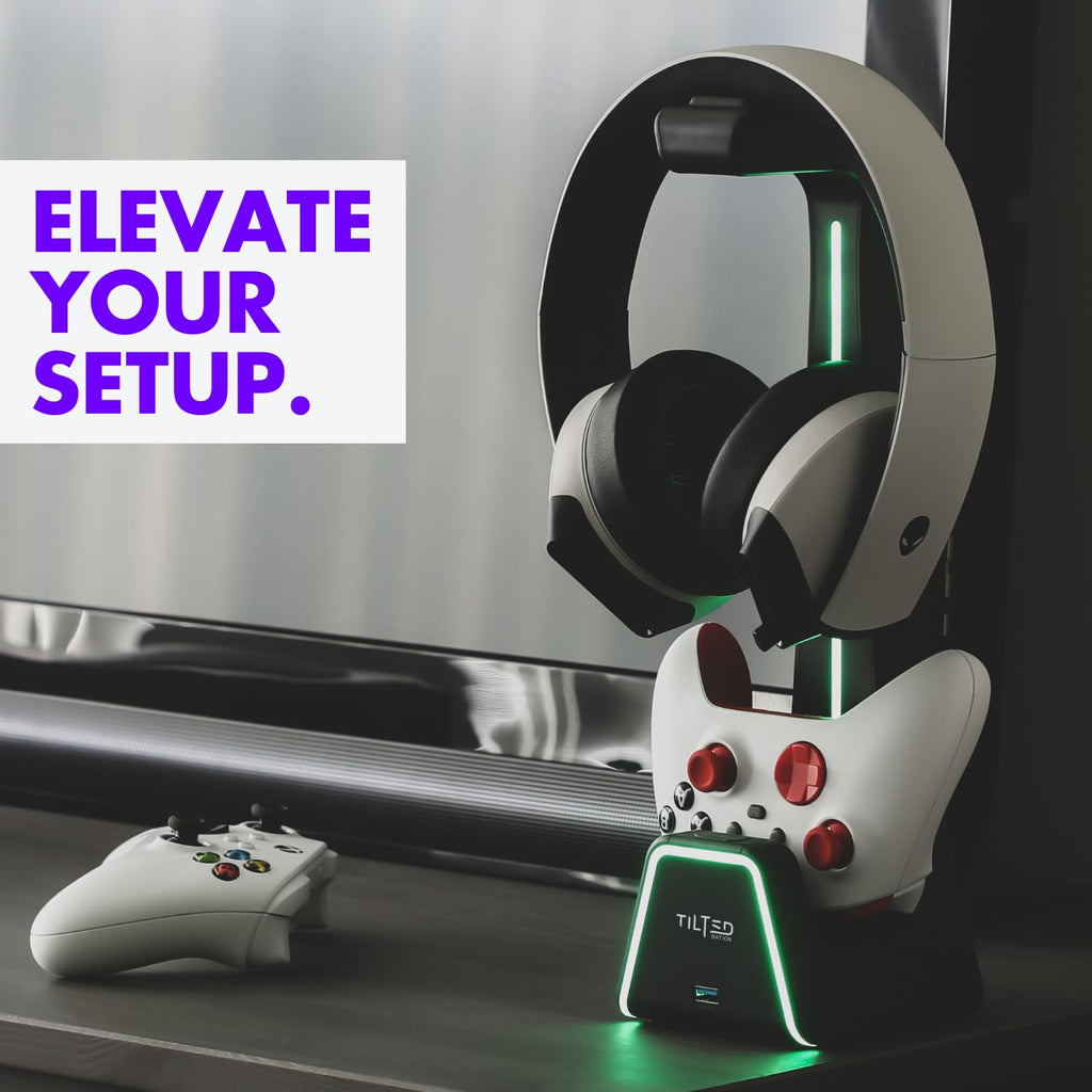 Open-Box New Tilted Nation Phantom 3-in-1 Gaming Headset  Controller Charging Stand. Retail $69.00