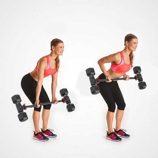 Dumbbell Converter Bar for Barbell Set Adjustable Weights up to 220LB Capacity Red - $69.00