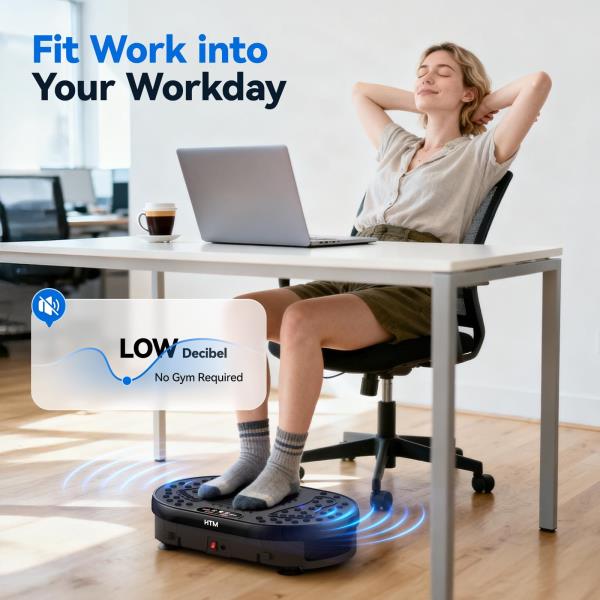 HTM Vibration Plate, Vibration Plate for Lymphatic Drainage, 9 Modes & 120 Speeds, Shake Plate with Resistance Bands Slot & Remote, 300 Lbs Load, Fat Burning Weight Loss Home Fitness Workout Retail $39.00