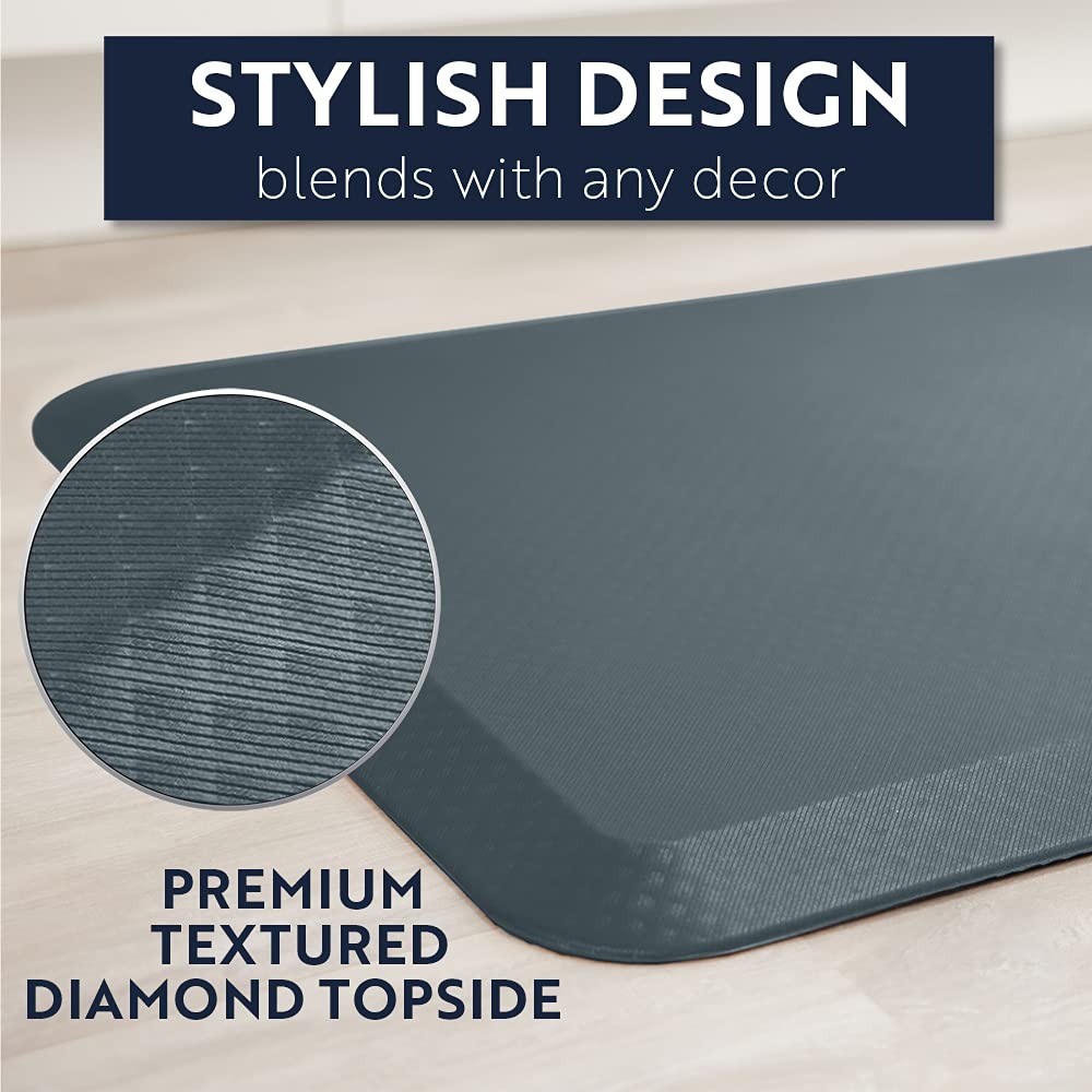 x32 inch 34 Thick Waterproof Anti-Fatigue Kitchen Mat - Charcoal