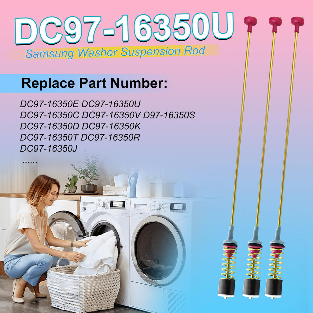 Open-Box New Vypart DC97-16350U 4pc Suspension Rod Kit for Samsung Washers Retail $33