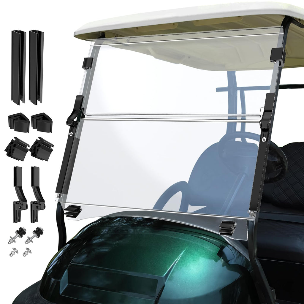 Golf Cart Windshield for Club Car PrecedentTempoOnward 5MM PC 37.6W x 33.2H Clear $81.75