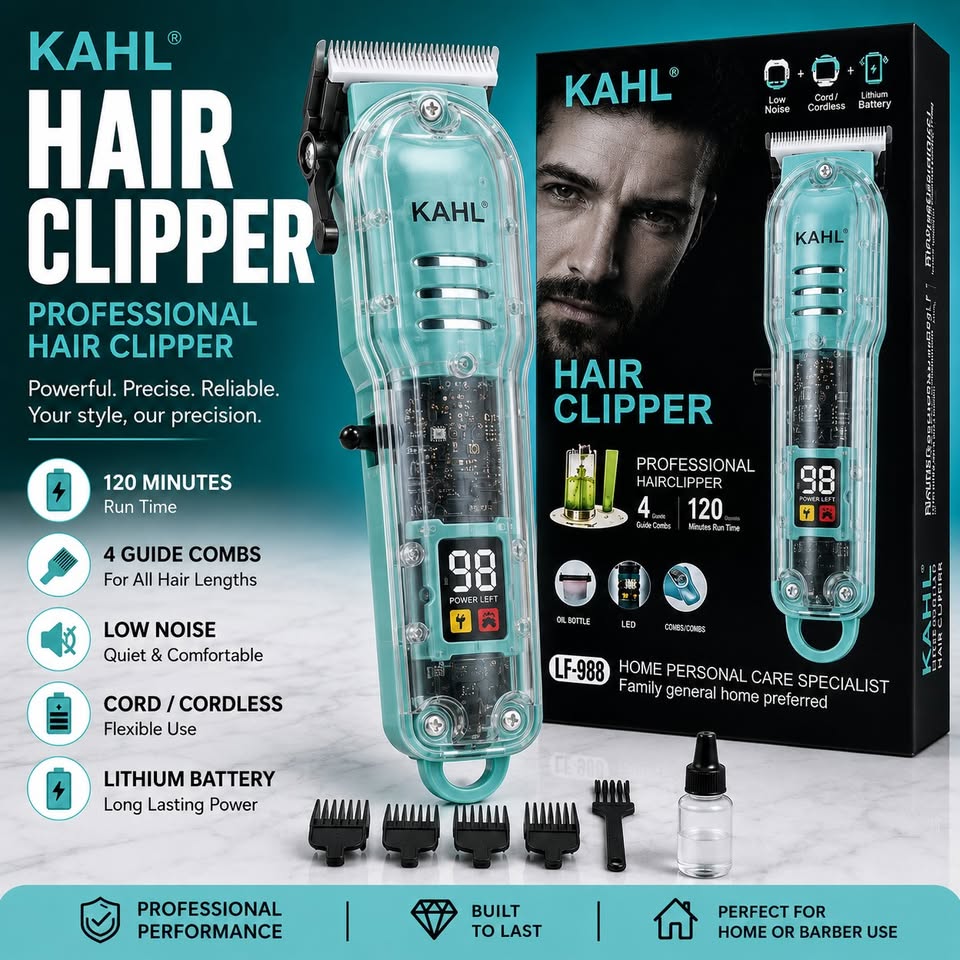 KAHL Hair Clipper Kit LCD Display Retail $39