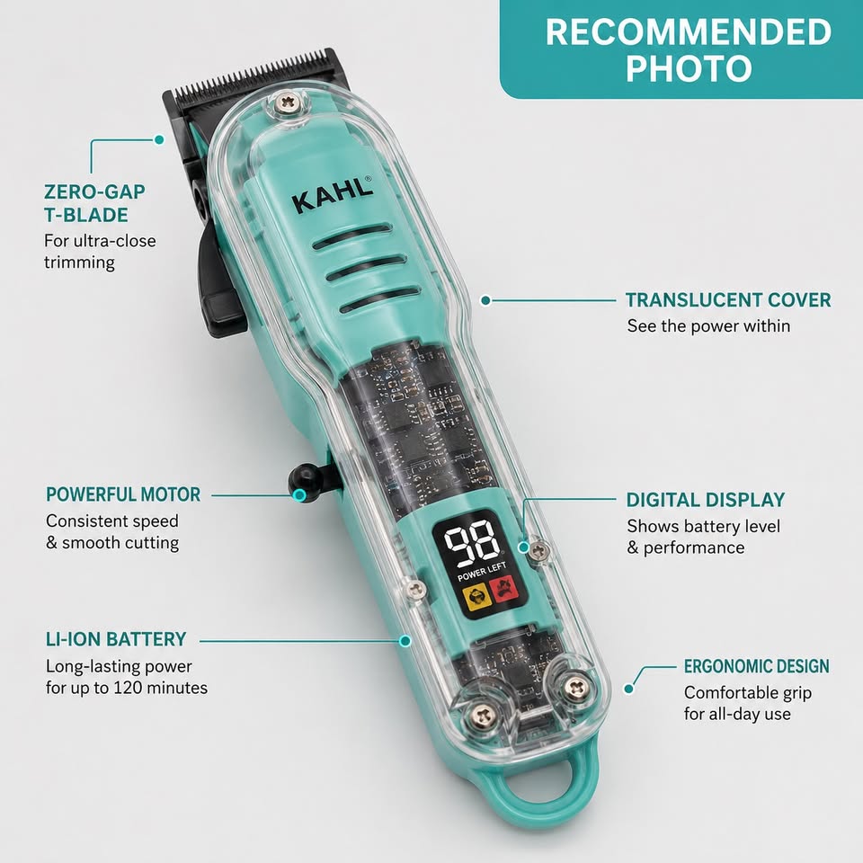 KAHL Hair Clipper Kit LCD Display Retail $39