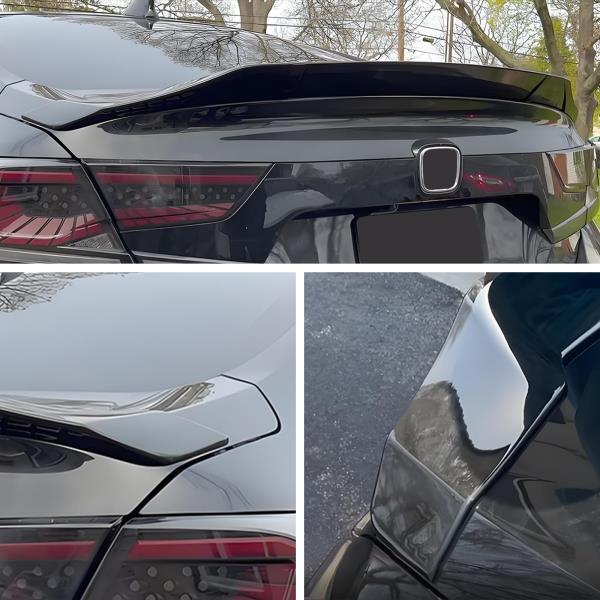 R-Style Highkick Rear Trunk Lip Spoiler for 10th Gen Honda Accord 2018-2022 Sedan Gloss Black