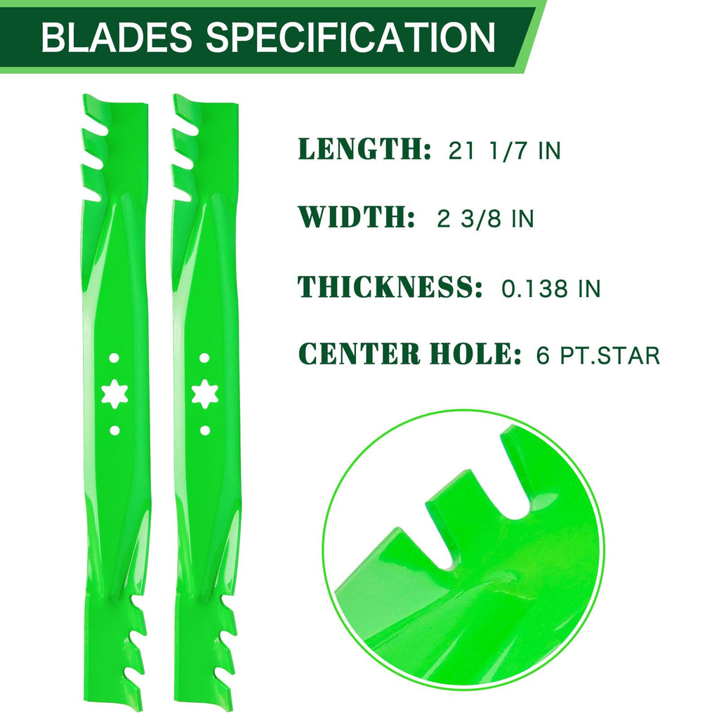 '-04308-X Mulching Lawn Mower Blades 2-Pack for 42 Inch Deck