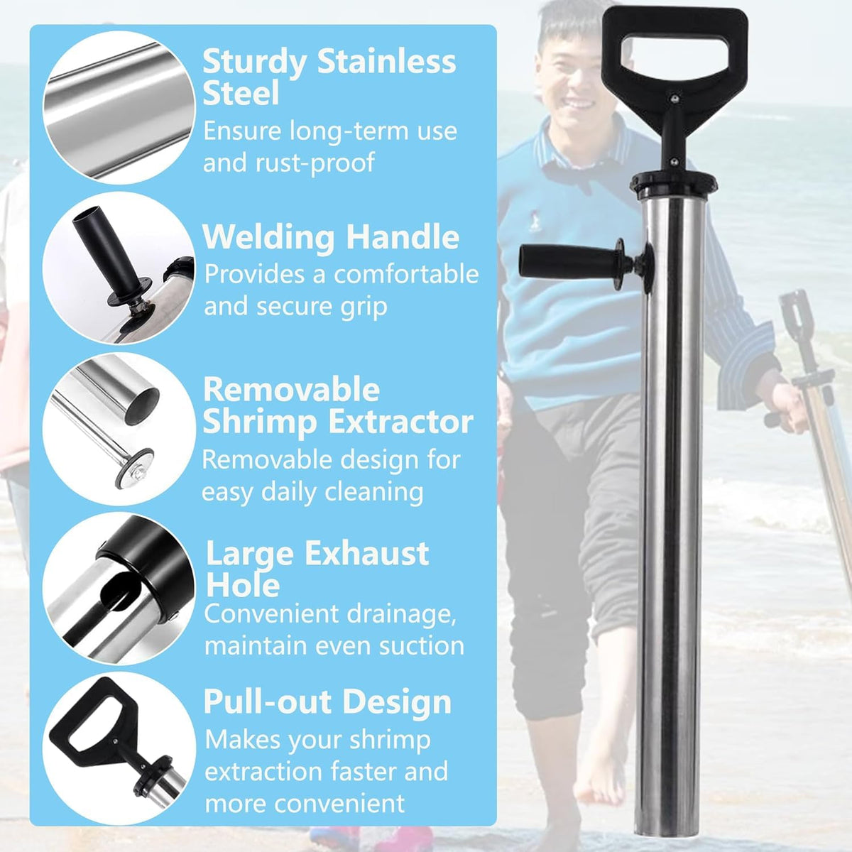 Stainless Steel Mantis and Ghost Shrimp Pump Tool