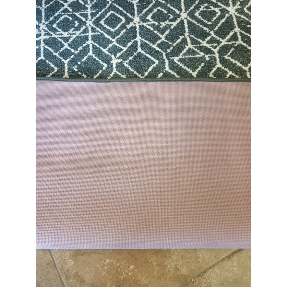 Geometric Pattern Area Rug Charcoal  White