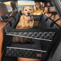 Grey Waterproof Dog Car Seat Back Seat Extender Hammock for Large Medium Dogs