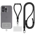 As-Is Sinjimoru Sinji Strap 2-Pack Adjustable Phone Lanyard w KeyID Holder Black Retail $13.00