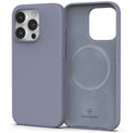 Magnetic Anti-Dust Silicone Case for iPhone 14 Pro Max MagSafe Lavender