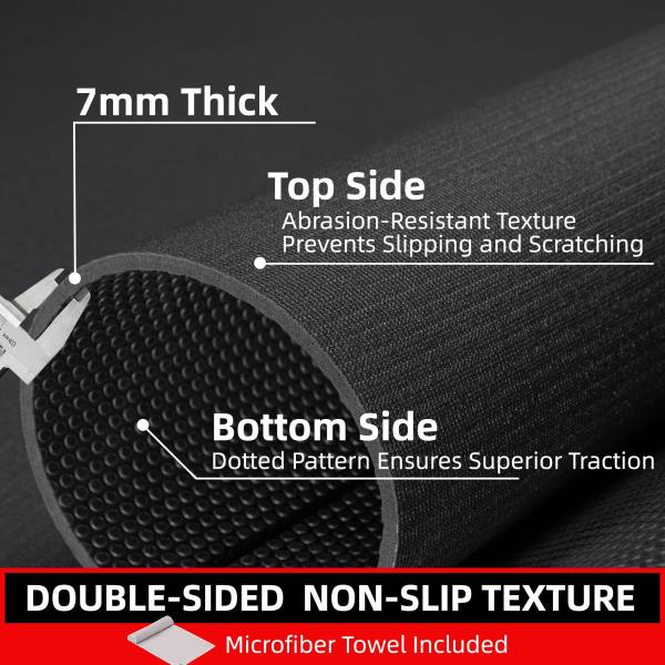 GymCope Large Exercise Mat for Home Workouts, 12x6/10x6/9x6/8x6/7x5/6x4 ft Retail $79.00