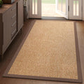 Braided Non-Slip Runner Rug Brown 3x5 ft