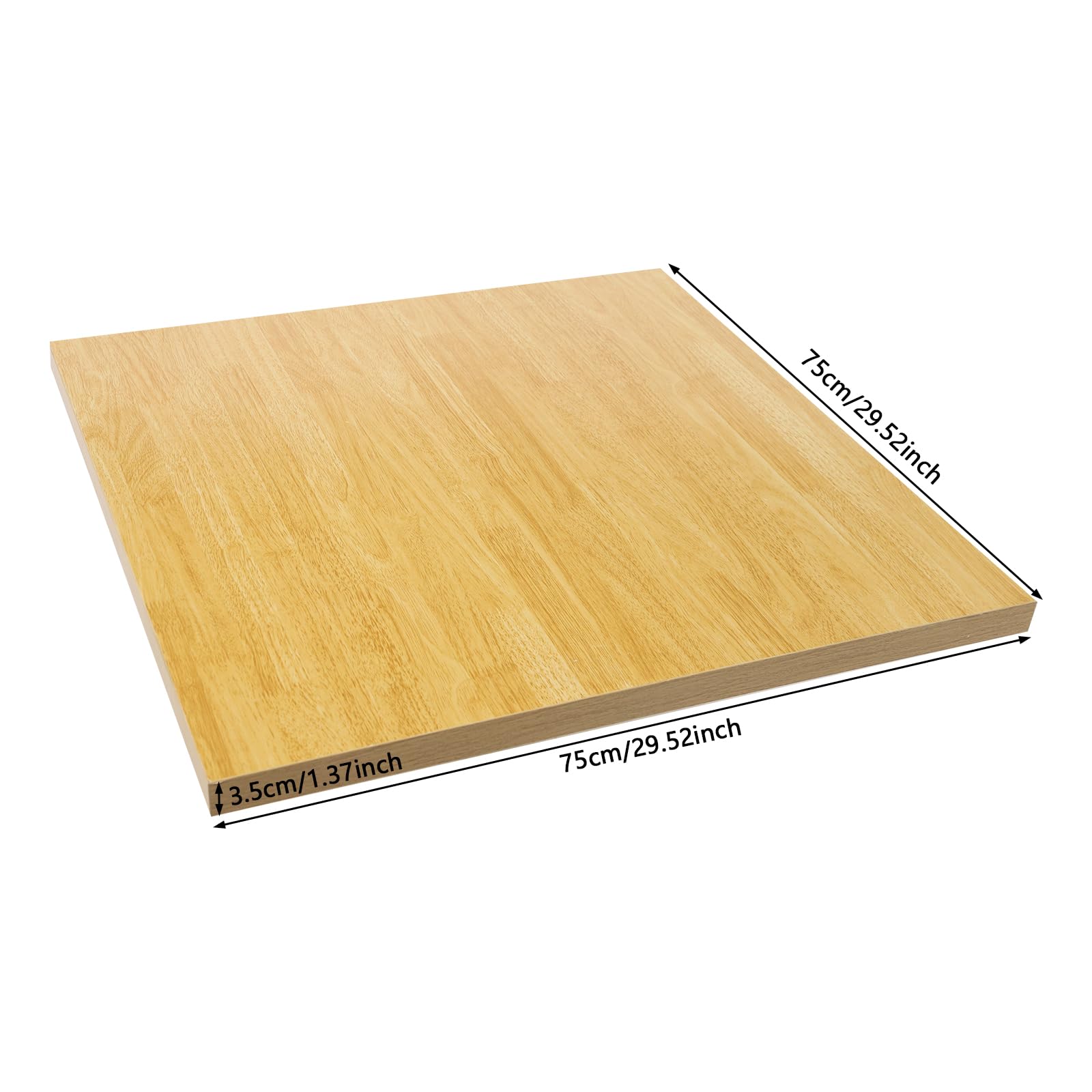 30 L x 30 W in Wood Table Top, 1.4 in Thick Butcher Block Countertop, Natural Wood Butcher Block Table Top for DIY Washer Dryer/Island/Kitchen/Workbench, Optional Base Leg Units Retail $119.00