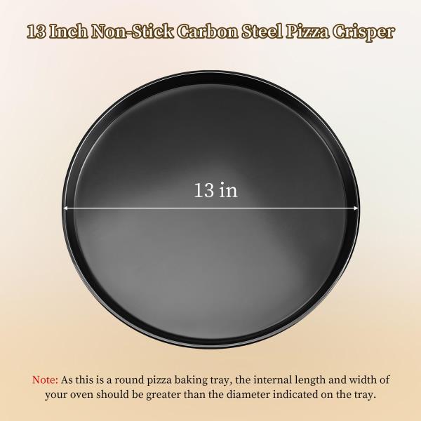 -Pack 13 Inch Round Non-Stick Pizza Pan for Breville Smart Ovens