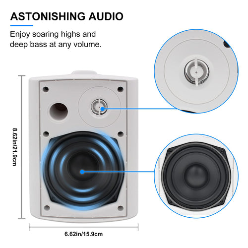 $153.00 Herdio 5.25 IP66 Outdoor Speakers