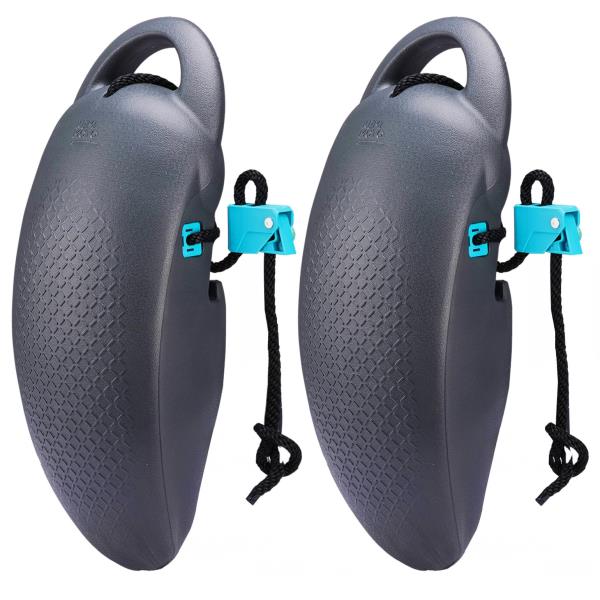 Pontoon Fenders Boat Bumpers for Docking with Quick-Release Clips for 14-28ft Boats Gray