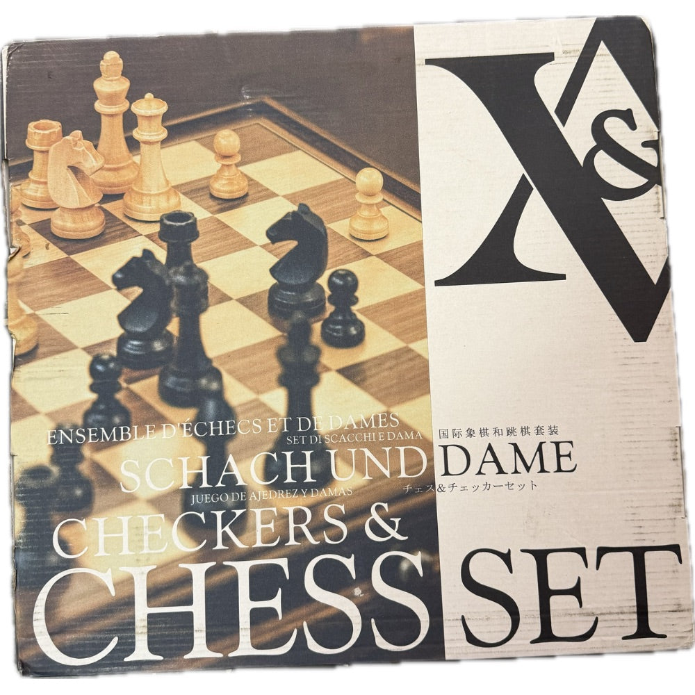 AA 15 Walnut Chess Set with Storage Drawer