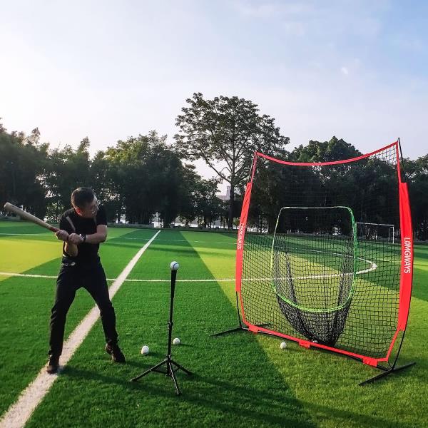 7x7ft Baseball and Softball Practice Net with Steel Frame and Carry Bag
