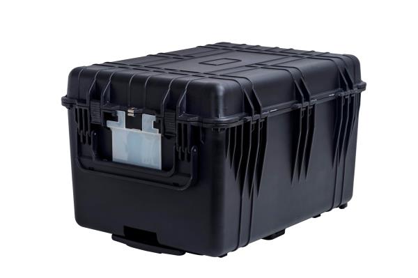 MEIJIA Portable Waterproof Protective Case,Hard Camera Case With Retractable Pull Handle And Rolling Wheels,Customizable Fit Foam Inserted,Elegant Black, 31.56"X22.99"X19.49" Retail $339.00