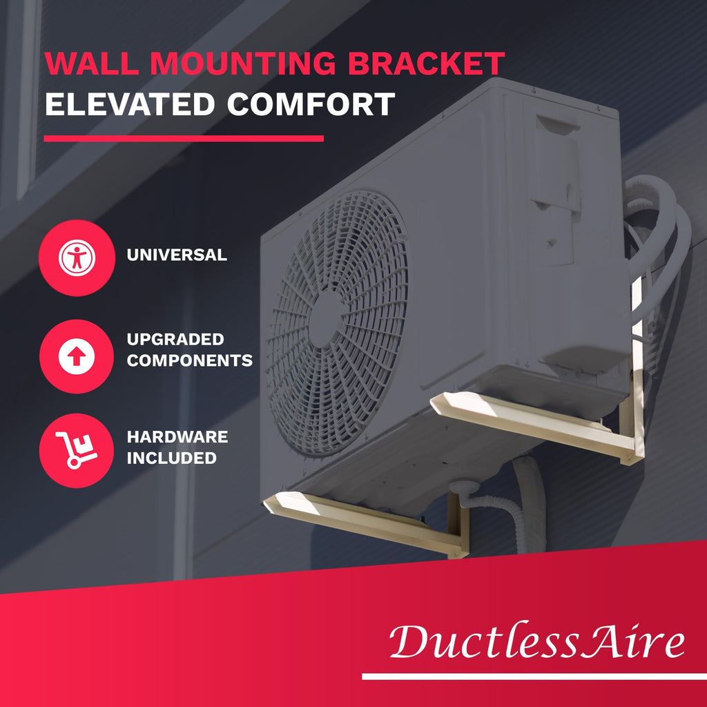DuctlessAire Outdoor Wall Bracket - Mini Split Mounting Bracket - Ductless Air Conditioner Wall Mount - Mini Split AC/Heating System Accessories for Window AC, HVAC, Heat Pump & More (9000-36000 BTU) Retail $32.00