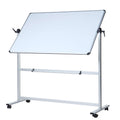 New VIZ-PRO Double-Sided Magnetic Mobile Whiteboard - 48x36 Inches Aluminium Frame  360 Rotatable Retail $159.00