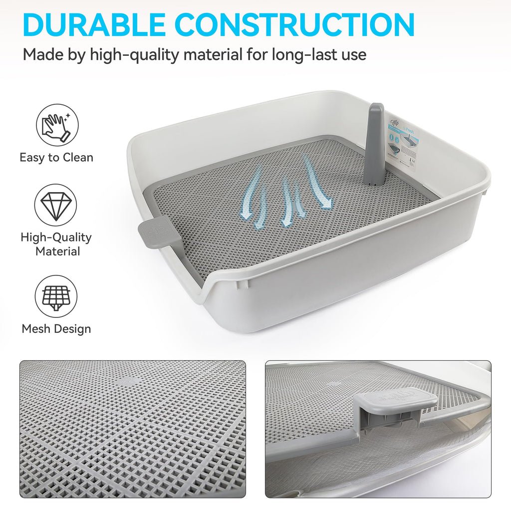 ALL FOR PAWS Dog Pee Pad Holder with Removable Post, 23.6" Indoor Dog Potty Training Tray, Puppy Toilet Litter Box for Small to Medium Sized Dogs Retail $67.00