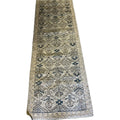 Traditional Oriental Area Rug Runner - Beige Blue Brown Tones - 30 x 98 inches