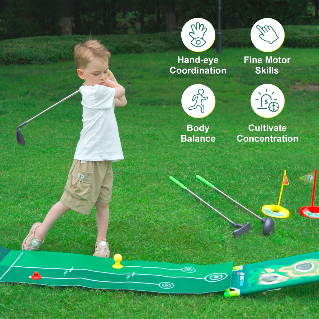 Multicolored Plastic Toy Golf Club for Kids 3-5 Year Old