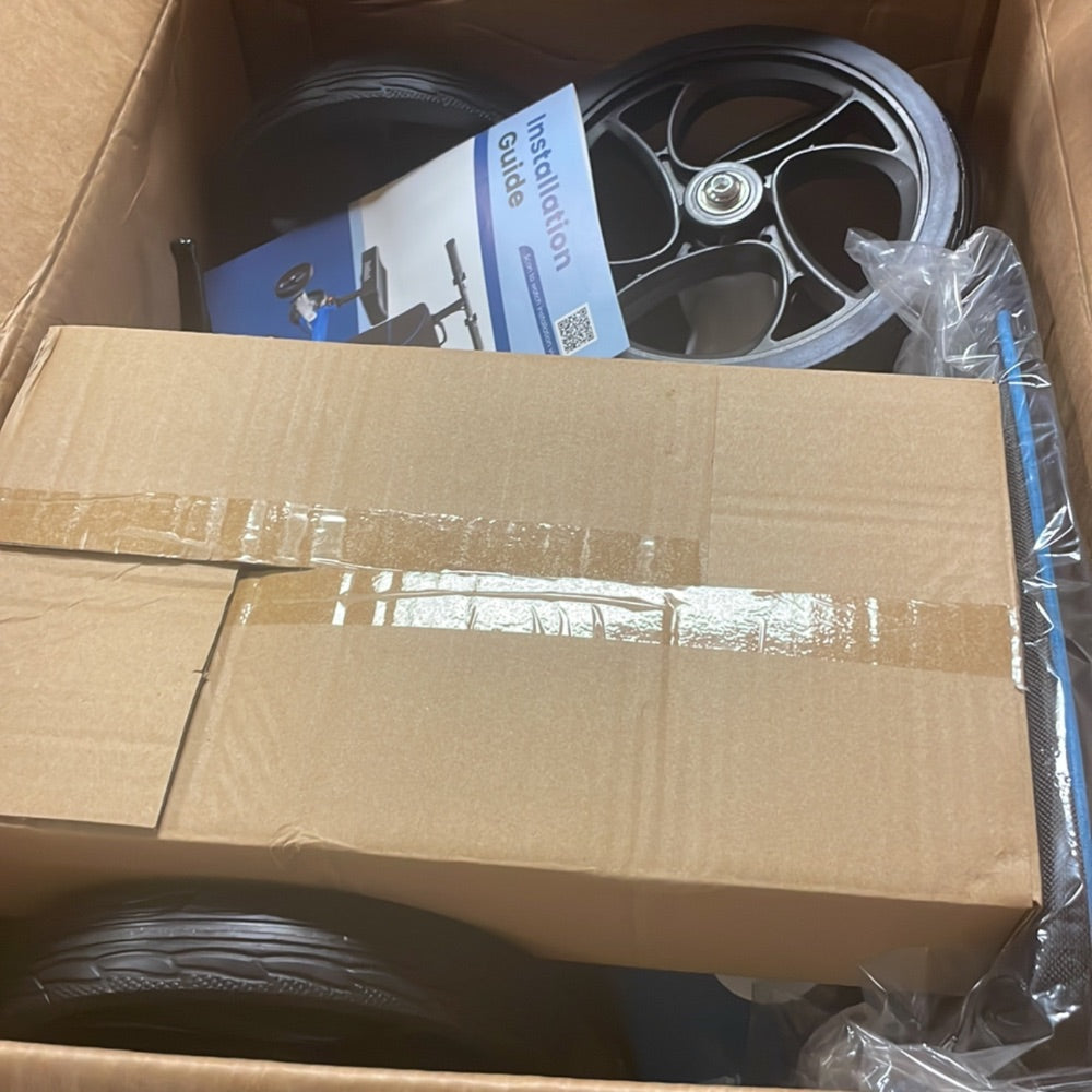 Open-Box New BlessReach Steerable Knee Scooter with 300 lbs Support - Blue Knee Walker Retail $99.00