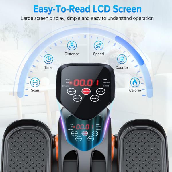 Under Desk Elliptical Machine Electric Leg Exerciser for Seniors
