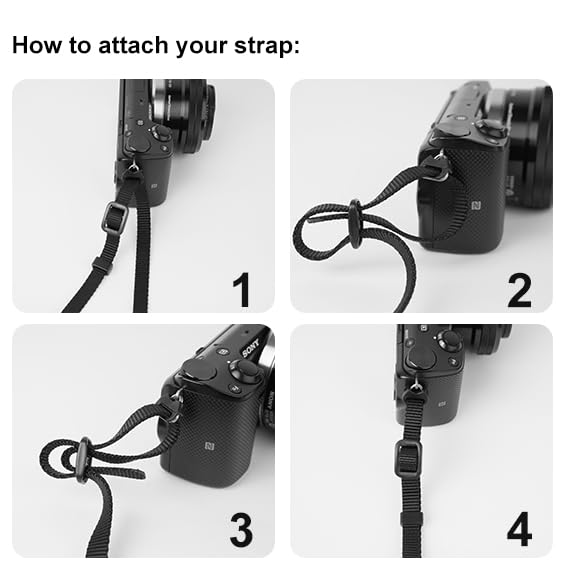 New Divvia Classic PU Leather Camera Strap - Soft Padded Adjustable