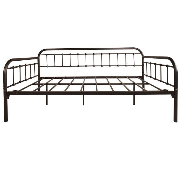 Metal Twin Daybed Frame Black Sanded 78.35L x 40.16W x 35.63H