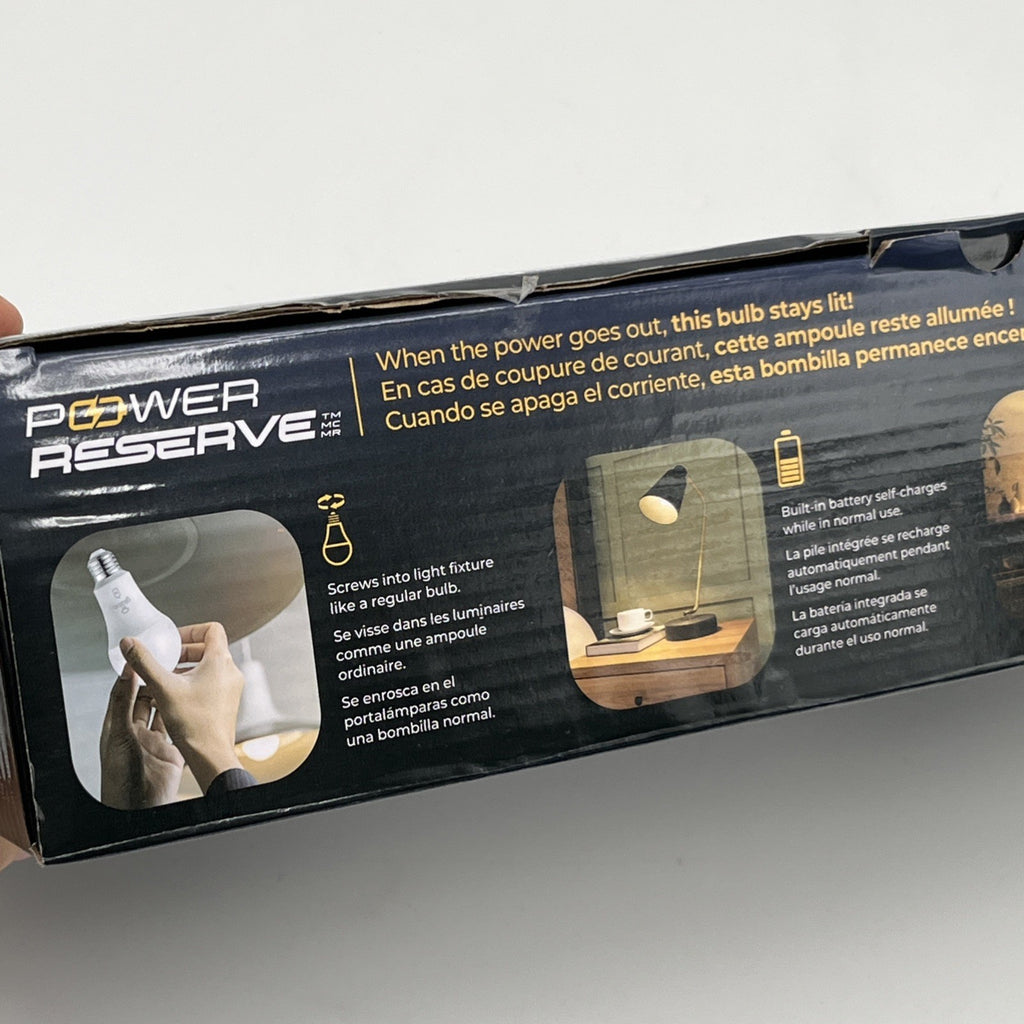 Open-Box New Globe LED Bulb with 60W Eq. 10 Hr Battery Backup 6-Count Retail $37.00