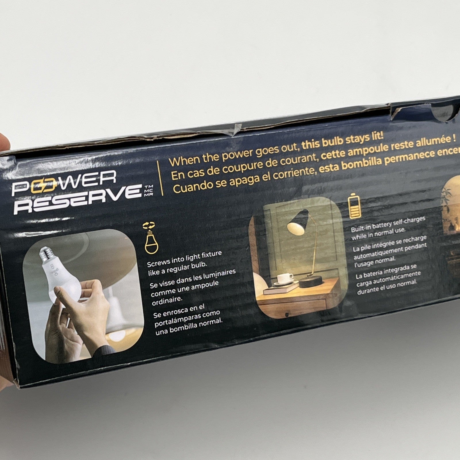 Open-Box New Globe LED Bulb with 60W Eq. 10 Hr Battery Backup 6-Count Retail $37.00