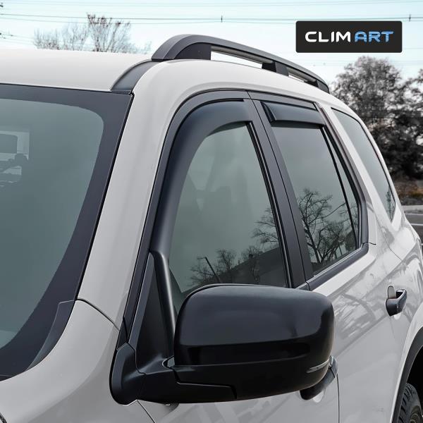 CLIM ART in-Channel Incredibly Durable Rain Guards for Honda Pilot 2023-2027, Original Window Deflectors, Vent Window Visors, Vent Deflector, 4 pcs. - 623022 Retail $69.00