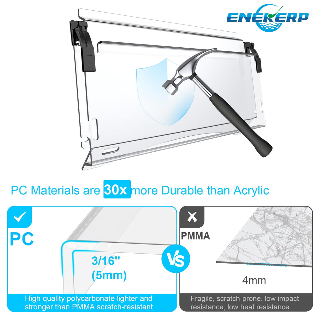 Golf Cart Windshield for Club Car PrecedentTempoOnward 5MM PC 37.6W x 33.2H Clear $81.75