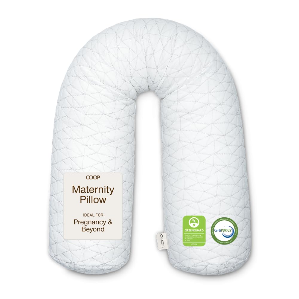 White Adjustable Memory Foam Maternity Body Pillow