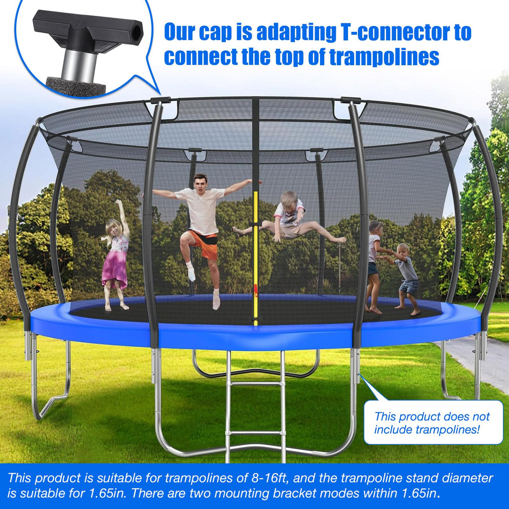 Curved Trampoline Replacement Poles 1 Upper  1 Lower for 8-16ft
