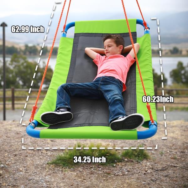 PLATPORTS Platform Swing - Large Rectangle Saucer Swing for Kids and Adults Retail $69.00