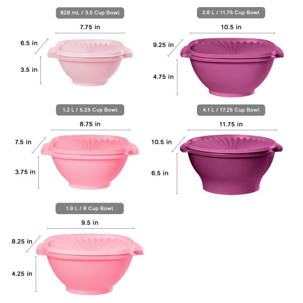 Tupperware Heritage 36-Piece Vintage Pink Set (18 Containers, 18 Lids)